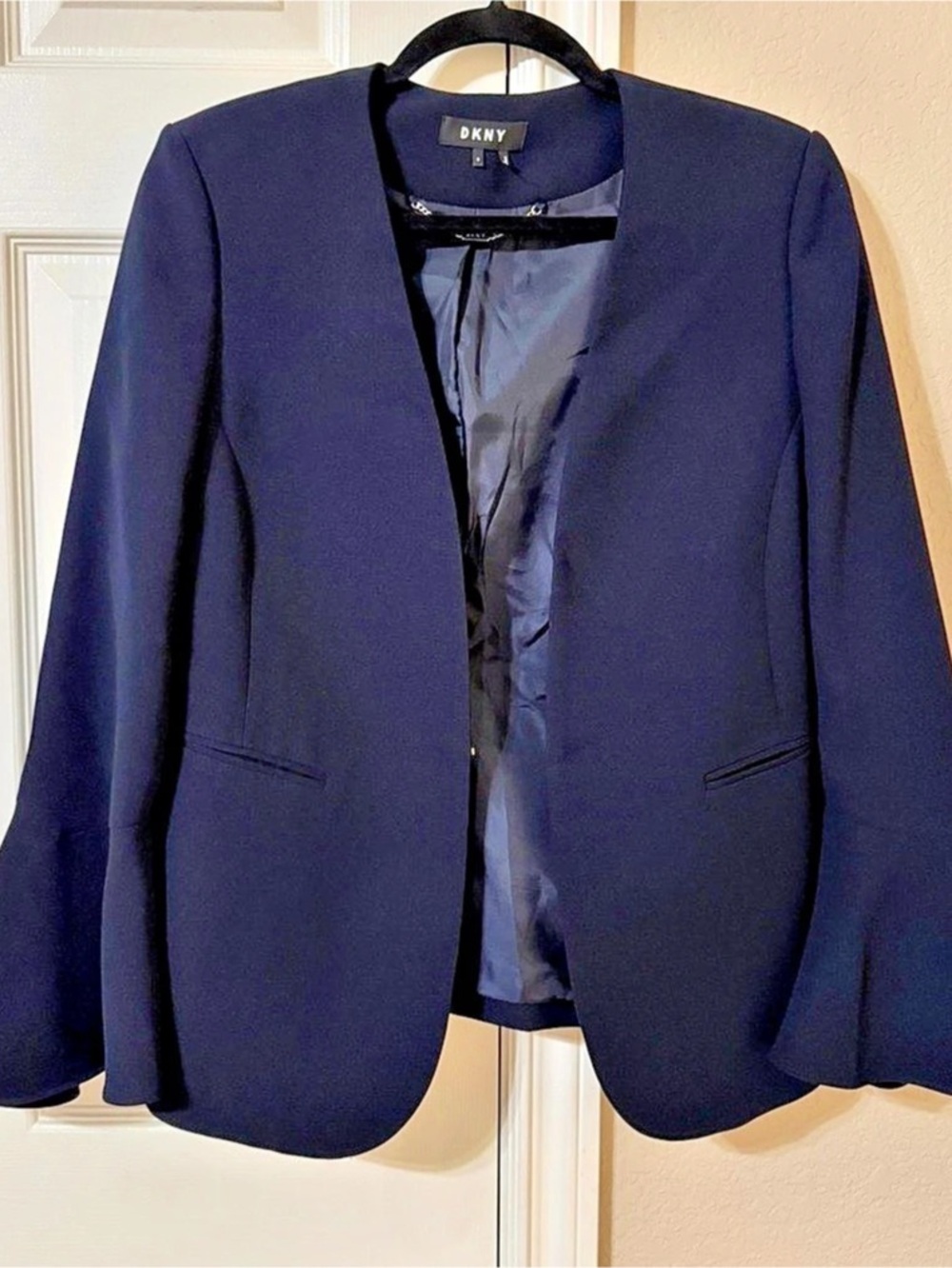 DKNY Open Front Blazer Women's Blue Size 6